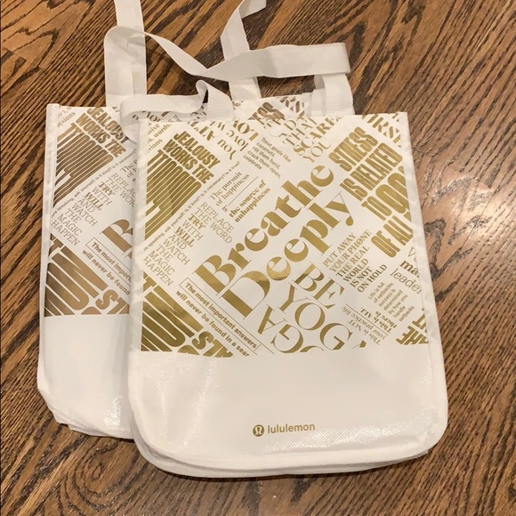 Lot of 3 Special Edition Lululemon tote bags - Picture 2 of 3